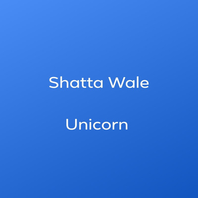 シングル/Unicorn/Shatta Wale