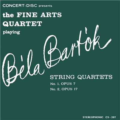 アルバム/Bartok: String Quartets No. 1 & No. 2 (Remastered from the Original Concert-Disc Master Tapes)/Fine Arts Quartet