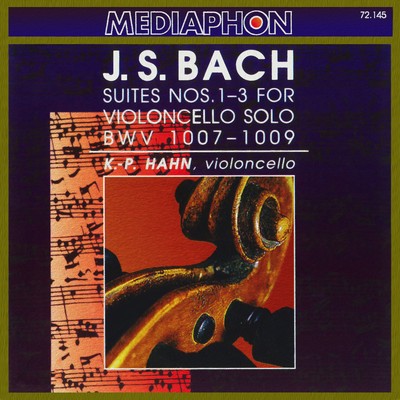 Bach: Suites  for Violoncello Nos. 1-3, BWV 1007-1009/Klaus-Peter Hahn