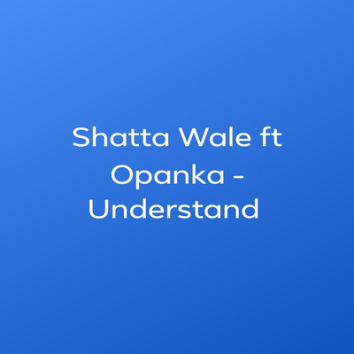 シングル/Understand (feat. Opanka)/Shatta Wale