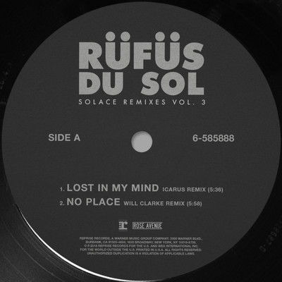 アルバム/SOLACE REMIXES VOL. 3/RUFUS DU SOL
