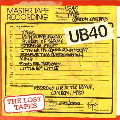 アルバム/The Lost Tapes - Live At The Venue 1980/UB40