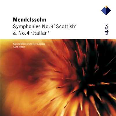 アルバム/Mendelssohn : Symphonies No. 3 ”Scottish” & No. 4 ”Italian”/Kurt Masur and Gewandhausorchester Leipzig
