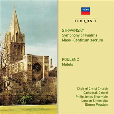 Poulenc: Quatre Motets pour un temps de penitence - Tenebrae factae sunt/オックスフォード・クライスト・チャーチ聖歌隊／サイモン・プレストン