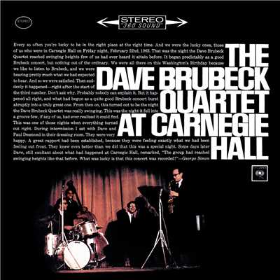 アルバム/At Carnegie Hall/The Dave Brubeck Quartet
