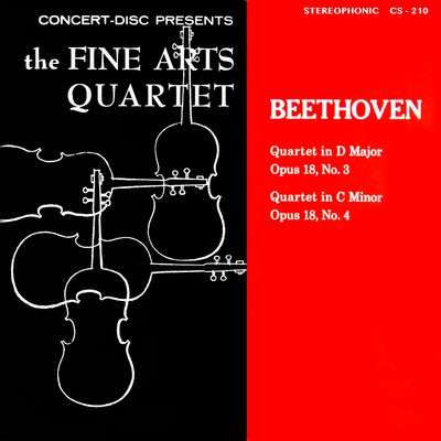Beethoven: String Quartets, Op. 18, Nos. 3 & 4 (Digitally Remastered from the Original Concert-Disc Master Tapes)/Fine Arts Quartet