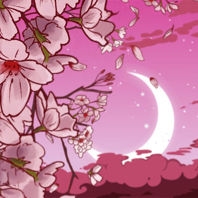 Cherry Blossoms/Shady Moon