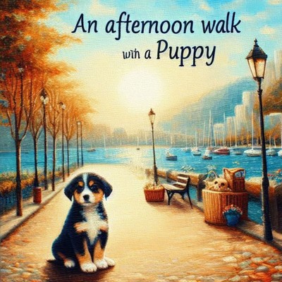 An afternoon walk with a puppy/Haru