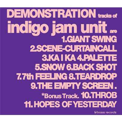 シングル/HOPES OF YESTERDAY/indigo jam unit