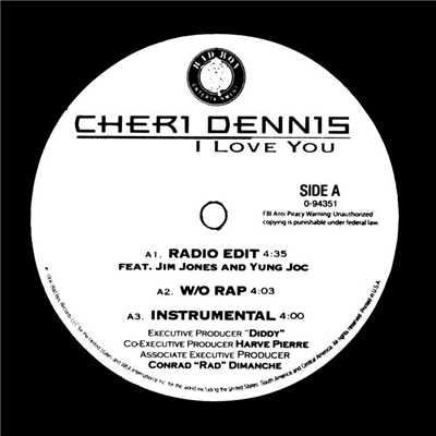 I Love You (feat. Jim Jones and Yung Joc) [Main]/Cheri Dennis