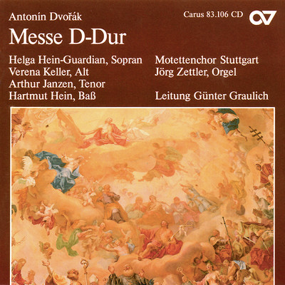 アルバム/Dvorak: Mass in D Major, Op. 86/Helga Hein-Guardian／Verena Keller／Arthur Janzen／Hartmut Hein／Jorg Zettler／Motettenchor Stuttgart／Gunter Graulich