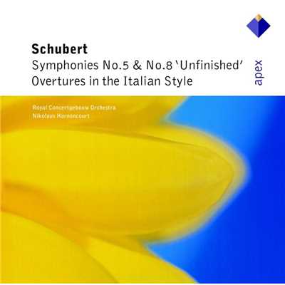 Schubert : Symphonies Nos 5, 8, 'Unfinished' & Overtures/Nikolaus Harnoncourt & Royal Concertgebouw Orchestra
