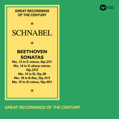Beethoven: Piano Sonatas Nos 13, 14 ”Moonlight”, 15, 18 ”The Hunt” & 19/Artur Schnabel