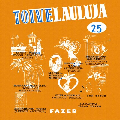 Toivelauluja 25 - 1956/Various Artists