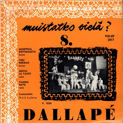 アルバム/Muistatko viela 8/Veli Lehto／Dallape-orkesteri