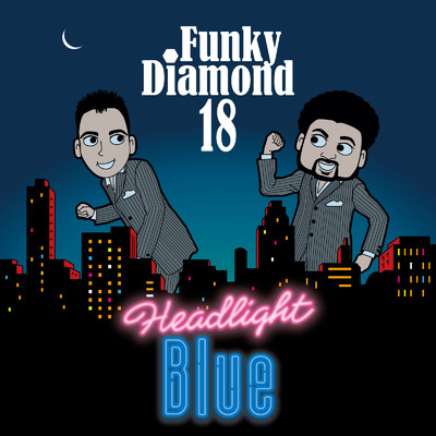 Headlight Blue/Funky Diamond 18