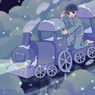 Winter snow train/Mel