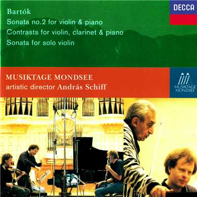 Bartok: Violin Sonata No. 2; Contrasts; Solo Violin Sonata/アンドラーシュ・シフ／ハンスハインツ・シュネーベルガー