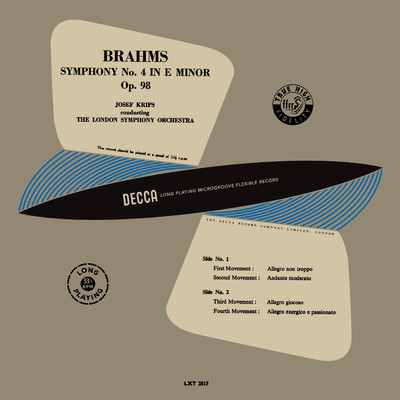 Brahms: Symphony No. 4 (Remastered 2024)/ロンドン交響楽団／ヨーゼフ・クリップス