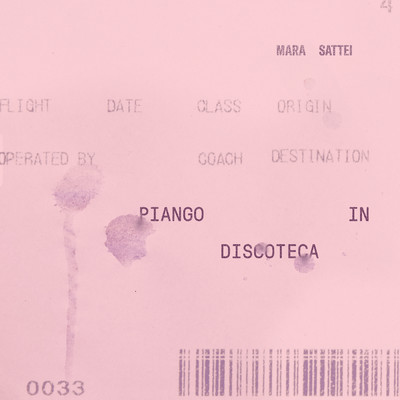 シングル/Piango In Discoteca/Mara Sattei