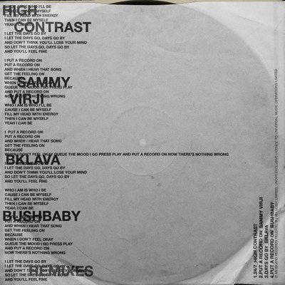 Put A Record On (Bushbaby Remix)/NOISY