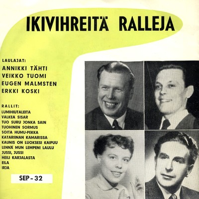 シングル/Irja ／ Jussi, Jussi ／ Heili Karjalasta/Veikko Tuomi／Annikki Tahti／Eugen Malmsten