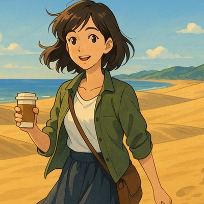 アルバム/静けさを歩く風 - LoFi Hip Hop 鳥取の初夏散歩、風と時間の音色、ジプシージャズ作業用BGM/Lo-Fi Yukari