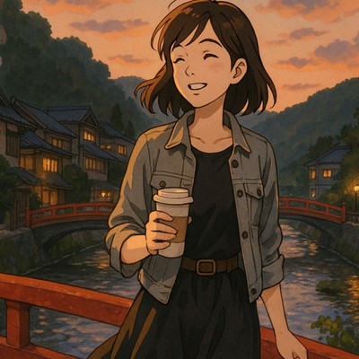 アルバム/夕靄にとける湯けむり - LoFi Hip Hop 鳥取の初夏散歩、風と時間の音色、ジプシージャズ作業用BGM/Lo-Fi Yukari