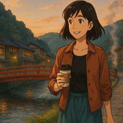 アルバム/橋の上、音の余白で - LoFi Hip Hop 鳥取の初夏散歩、風と時間の音色、ジプシージャズ作業用BGM/Lo-Fi Yukari