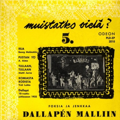 シングル/Tullaan, tullaan/Matti Jurva／Dallape-orkesteri