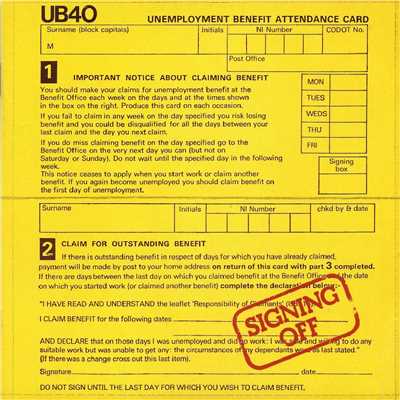 アルバム/Signing Off/UB40