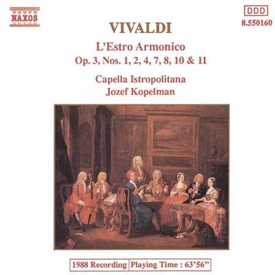 シングル/ヴィヴァルディ: 合奏協奏曲 ニ短調 Op. 3 No. 11, RV 565 - III. Allegro/カペラ・イストロポリターナ／ヨーゼフ・コペルマン(指揮)