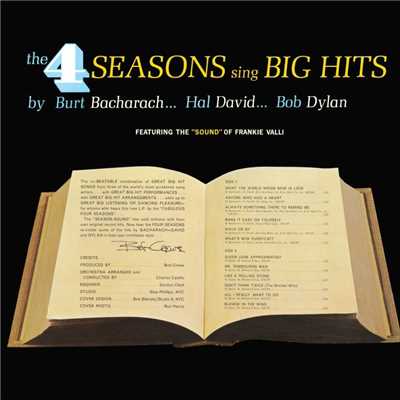 Sing Big Hits by Burt Bacharach...Hal David...Bob Dylan/Frankie Valli and The Four Seasons