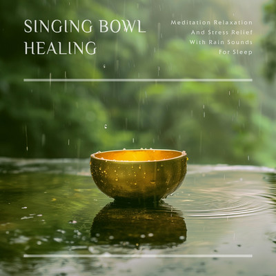 Singing Bowl Healing: Meditation Relaxation and Stress Relief with Rain Sounds for Sleep/Cool Music