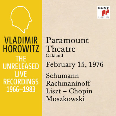 Vladimir Horowitz in Recital at Paramount Theatre, Oakland, February 15, 1976/Vladimir Horowitz
