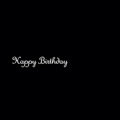 シングル/Happy Birthday To MK/Anonymous Blesser