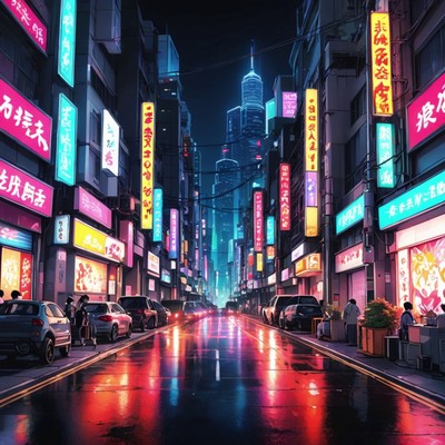 1980年代の日本をイメージした曲 Neon City Lights/Ai Music Studio／AI Music Channel