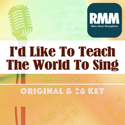 I'd Like To Teach The World To Sing : Key-1 (Karaoke)/Retro Music Microphone