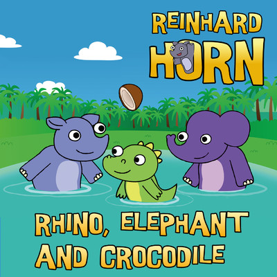 Rhino, Elephant And Crocodile/Reinhard Horn