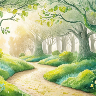 Forest Pathway/Dwarf's Music Picture book