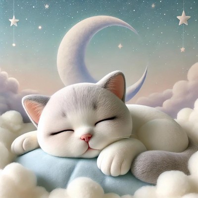 【3分寝落ち】夜空に広がる静寂の音楽/Cat Music Band