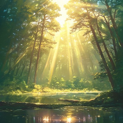 Healing and detox music to listen to in the piano forest For intensive study, telework and work Relaxing nap with natural sounds of forests and rivers Forest Cafe Music White Noise deep sleep/SLEEPY NUTS