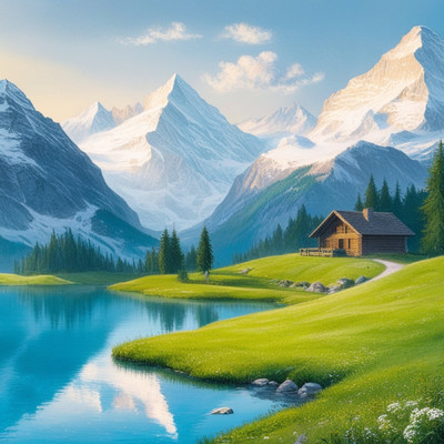 Serenity in the Snow-Capped Peaks/Dwarf's Music Picture book