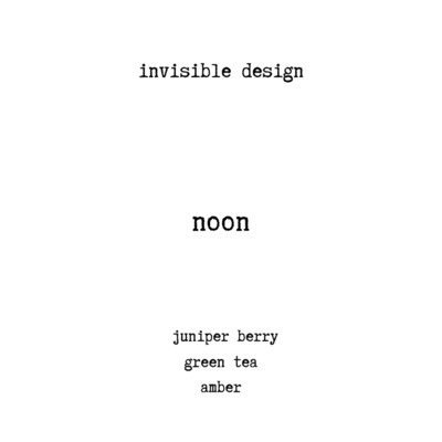 noon/invisible design