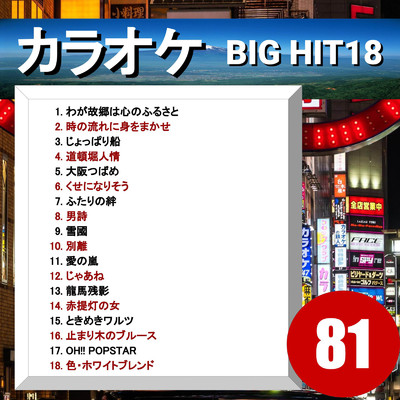 アルバム/カラオケ BIG HIT 18 81/CTA カラオケ