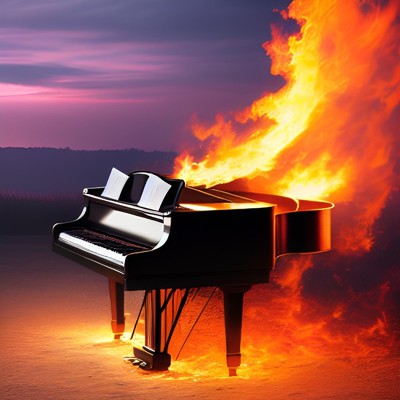 Burn up the piano of silence/Improvisation