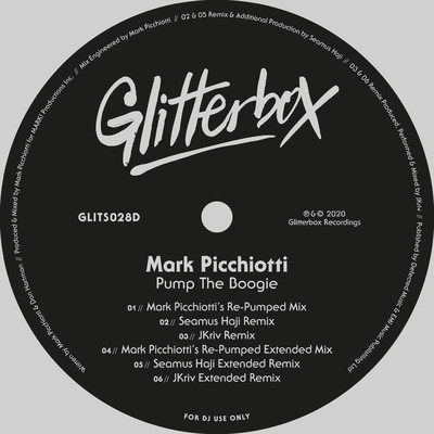 Pump The Boogie (Mark Picchiotti's Re-Pumped Extended Mix)/Mark Picchiotti