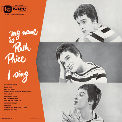アルバム/My Name Is Ruth Price . . . I Sing！/ルース・プライス