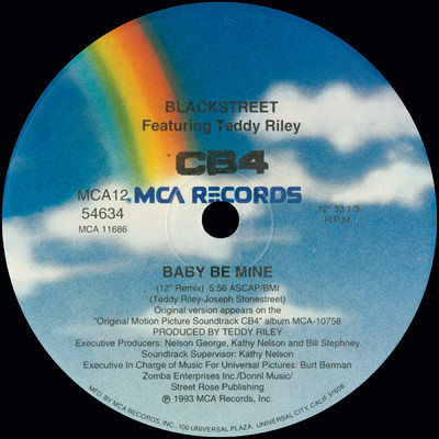 Baby Be Mine (featuring Teddy Riley／12' Remix)/ブラックストリート