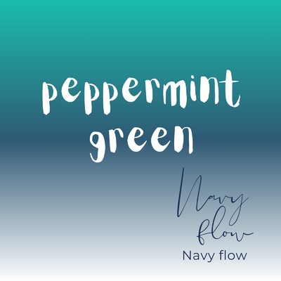 peppermint green/Navy flow